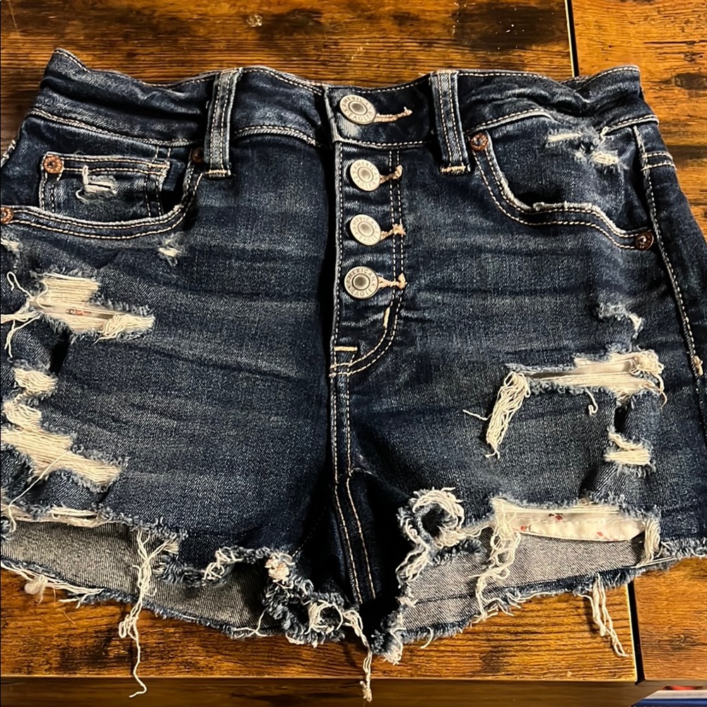 American Eagle Distressed Denim Shorts